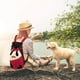thumbnail image 5 of Mochila de viaje para mascotas con patas extendidas, mochila transportadora para perros pequeños, medianos, gatos, cachorros, mochila transportadora frontal ajustable para mascotas, para senderismo, v, 5 of 7