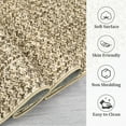 thumbnail image 4 of FairOnly 2'x6' Solid Beige Braided Print Runner Rugs for Hallway Washable Non Slip Entryway Laundry Runner Rugs Low Pile Indoor Floor Throw Rugs, 4 of 7