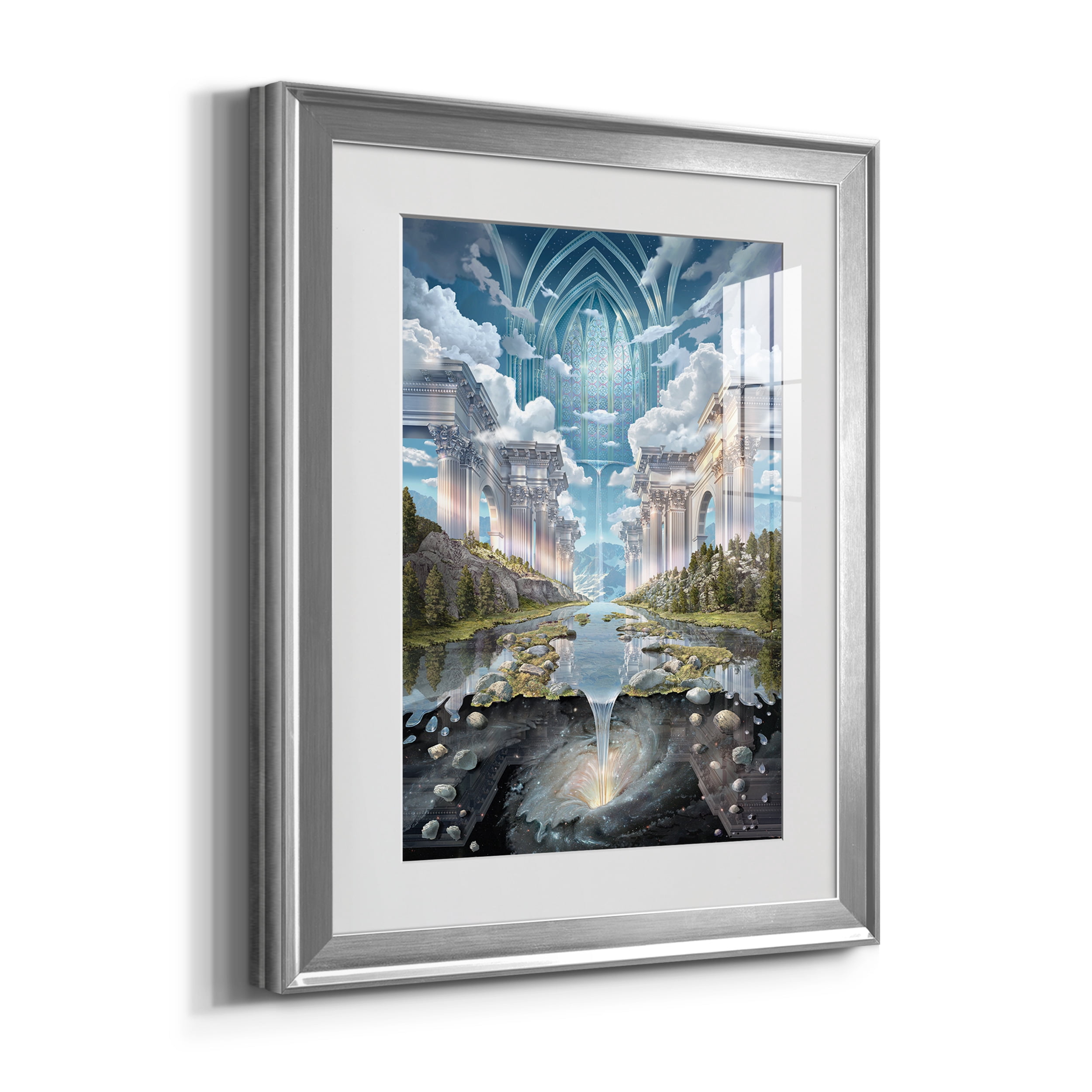 Genesis II Premium Framed Prints Set of 3 - Ready to Hang - 22 x 30 Each - Silver Frame