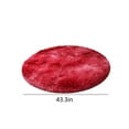 thumbnail image 3 of Fluffy Round Shag Rug - Non-Shedding, Non-Slip & Easy Clean, 43-Inch Plush Area Rug for Living Room, Bedroom, High Traffic Areas, 3 of 8
