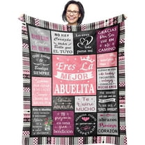 Grandma Gifts in Spanish, Mothers Day Birthday Gifts for Grandma, Abuela Gifts, Regalos para Abuela, Grandmother Gifts, Best Grandma Gifts for Mimi Gigi Nana, Abuelita Blanket 60" x 50"