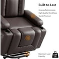 thumbnail image 5 of Power Lift Recliner Chair for Elderly,Electric Leather Lift Chair,  22" Wide Lift Assist Recliner for Seniors with Heat and Massage Function,Ergonomic Recliner Chair with Side Pocket and Cup Holders, 5 of 7