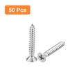 thumbnail image 3 of Uxcell #4x3/4" Wood Screws, 50 Pack Phillips Self Tapping Screws 304 Stainless Steel, 3 of 5