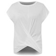 thumbnail image 4 of Tittly T Shirts for Women Spring Tops for Women Summer Casual Women's Short Sleeved V Neck Shirt Tshirts Shirts Basic Tees White S, 4 of 4