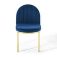 thumbnail image 6 of Modway Isla 18" Velvet Dining Side Chair in Gold and Navy (Set of 2), 6 of 8