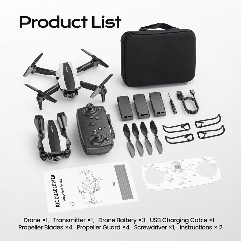 Wefone H30 Foldable Drone with Camera, Optical Flow, Ages 8+ photo 6