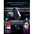 thumbnail image 3 of Bluetooth 5.0 Audio Adapter Car Radio AUX Input Wireless Receiver Handsfree Call Music Receiver, 3 of 7