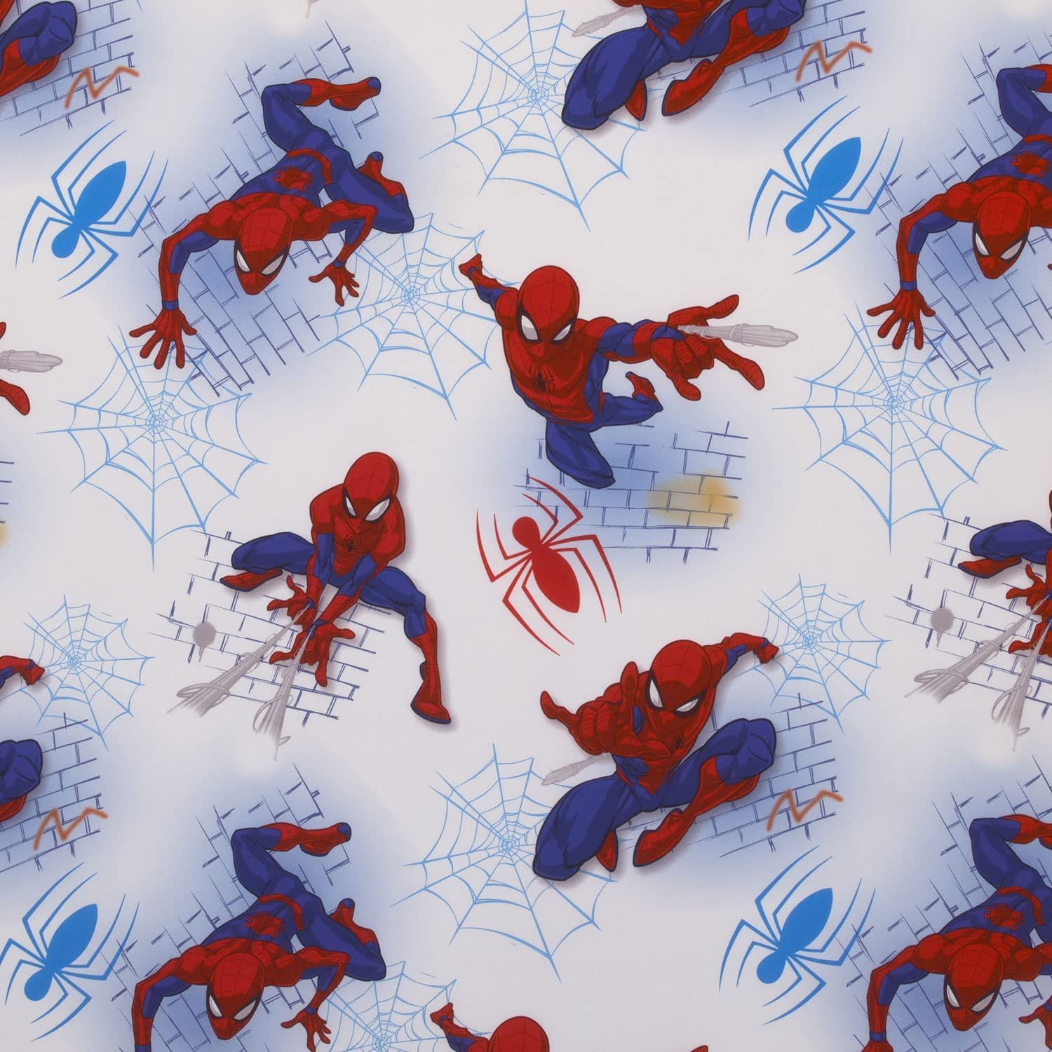 Marvel Spiderman Fitted Crib Sheet 100% Soft Microfiber, Baby Sheet, Fits Standard Size Crib Mattress 28in x 52in - image 4 of 4
