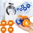 thumbnail image 1 of PENGXIANG 9 Pcs Boules Anti-Poils d'Animaux Réutilisables pour Machine à Laver, 1 of 5