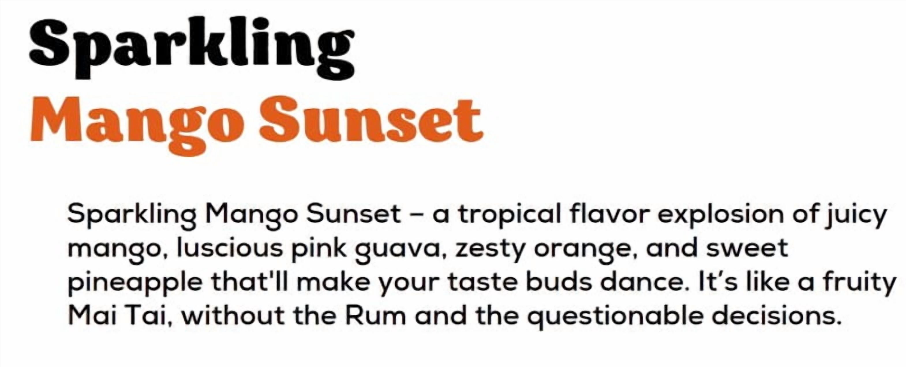 Hawaiian Soda Mango Sunset, 12 fl oz