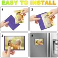 thumbnail image 4 of shiyou-Purple Magnetic Picture Frame 4X6 for Refrigerator 10 Pack,Photo Magnets Sleeves, 4 of 4