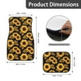 thumbnail image 5 of Pzuqiu Sunflowers Car Floor Mats All Weather Anti Slip Driver Seat, Car Steering Wheel Cover Passenger Seat and Rear Floor Mats Easy Installation for SUV, Vans,Sedan,Truck, 5 of 6