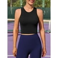 thumbnail image 2 of Womens Workout Tank Tops Seamless Built in Bra Sports Top Crew Neck Yoga Running Tops, 2 of 8