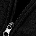thumbnail image 5 of VSSSJ Men's Fleece Jacket Full Zip Winter Jacket Stand Collar Long Sleeve Windproof Soft Warm Jackets Outdoor Hiking Coats with Zipper Pockets Black XL, 5 of 5