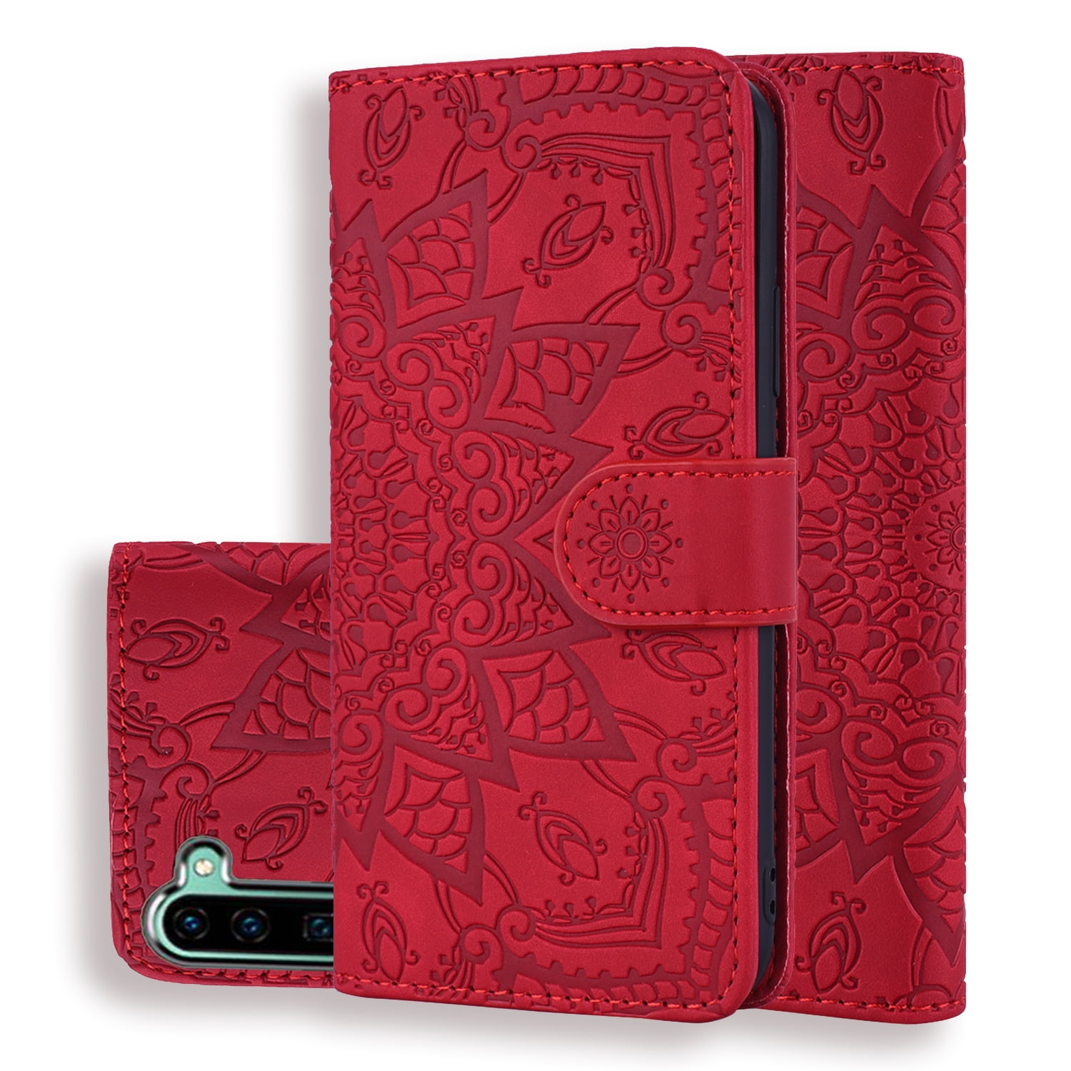 Galaxy Note 10 Case Wallet, Allytech Slim Fit PU Leather Mandala