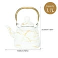 thumbnail image 4 of Dsseng Marbled Pear-shaped Pot Red Electric Tea Kettle Coffee Pod Maker, 4 of 6