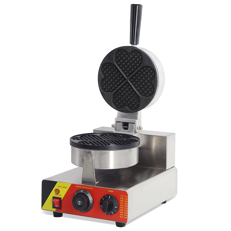 INTSUPERMAI Waffle Maker Machine 4pcs Heartshaped Waffle Maker