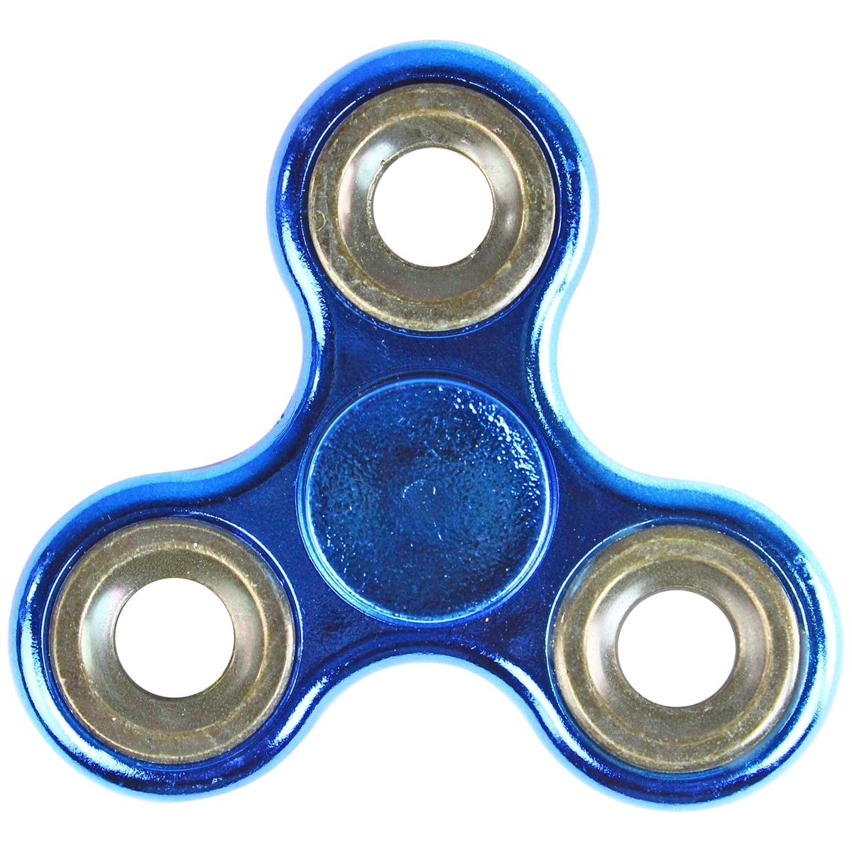 Metallic Silver Color TRI Spinner HAND  FIDGET TOY EDC AUTISM ADHD