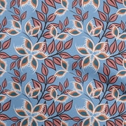 oneOone Velvet Light Blue Fabric Block Fabric For Sewing Printed Craft Fabric By The Yard 58 Inch Wide-QV