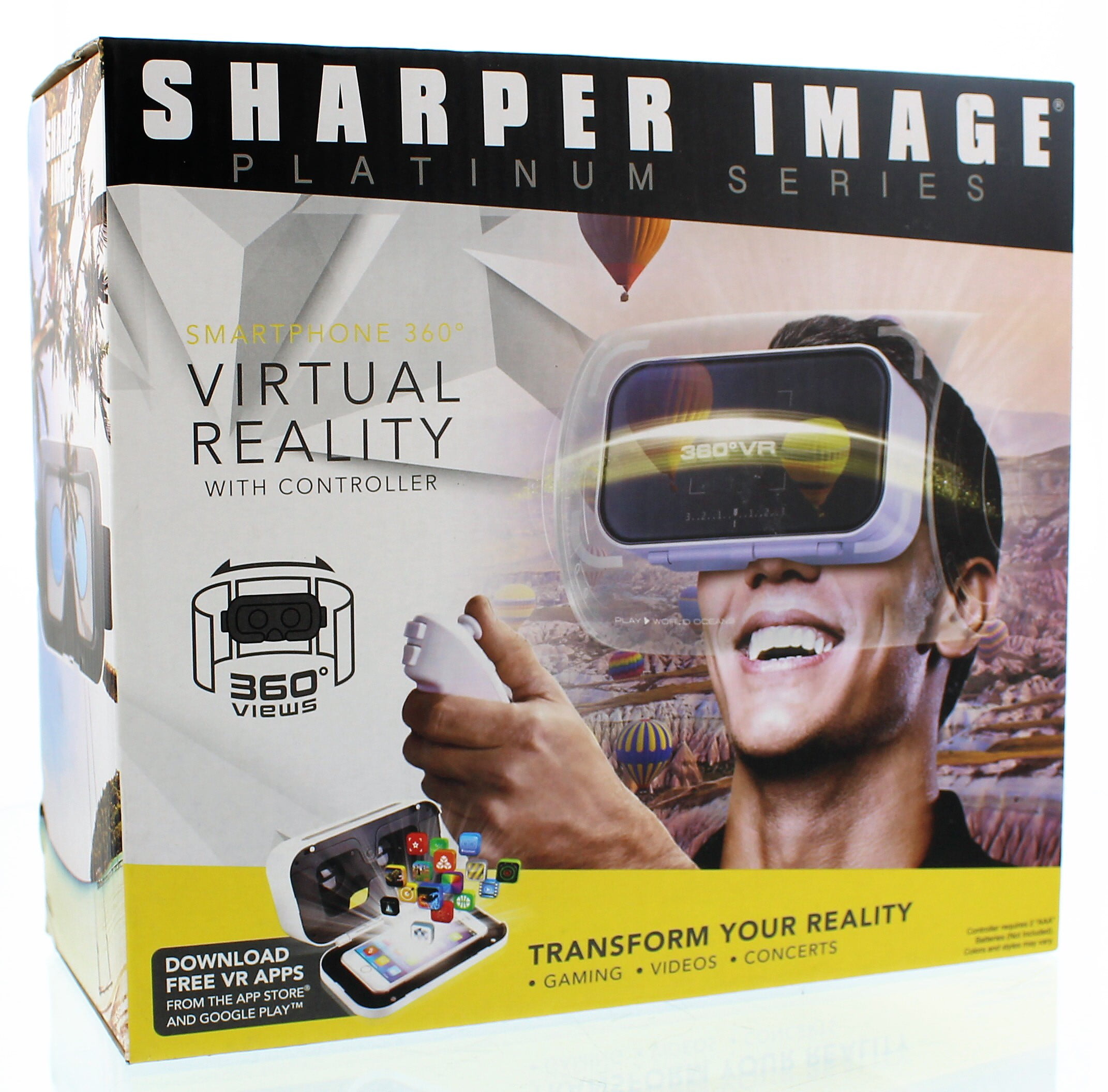 sharper image vr headset apps