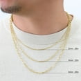 thumbnail image 5 of Nuragold 14K Real Yellow Gold Paperclip Chain Elongated Cable Link Necklace 16"-24" (2mm-7mm) Italian Jewelry for Men & Women, 5 of 11
