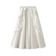 thumbnail image 4 of Sngxgn Skirts for Women Length Skirt Casual Long Skirt High Waisted Skirt Long Skirt(White,One Size), 4 of 8