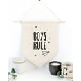thumbnail image 2 of Boys Rule Hanging Wall Banner, 2 of 2