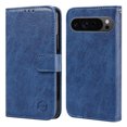 thumbnail image 2 of Case for Google Pixel 9 / 9 Pro, Vintage PU Leather Wallet Book Case Magnetic Closure Credit Card Holder Kickstand Shock-Absorbing Flip Case Compatible with Google Pixel 9 / 9 Pro - Darkblue, 2 of 8