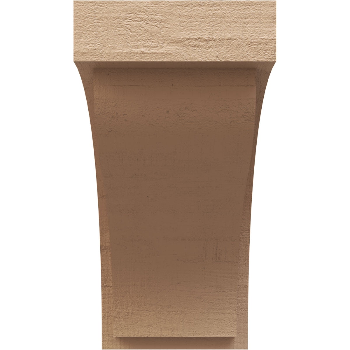 12"W x 24"D x 24"H Classic Helena Rough Cedar Woodgrain TimberThane Corbel, Primed Tan