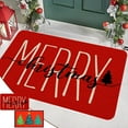 thumbnail image 7 of Christmas Door Mat, Outdoor Welcome Mat, Non-Slip Multicolor Christmas Front Door Mat 16x24 Inch, Polyester Rubber Backing Low Pile Rug for Porch Patio Veranda, 7 of 7