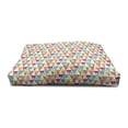 thumbnail image 4 of Indie Pet House, Triangles Pattern with Deer Elk Portraits Geometric Colorful Funky Hipster Tile Urban, Outdoor & Indoor Portable Dog Kennel with Pillow and Cover, 5 Sizes, Multicolor, by Ambesonne, 4 of 5