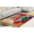 thumbnail image 2 of Front Door Rug, Animal Rug, Non Slip Rug, Area Rug, Classic Rug, Abstract Elephant Rugs, Animal Rugs, Salon Rug, Colorful Rug, Popular Rugs, 3.3'x9.2' - 100x280 cm, 2 of 8