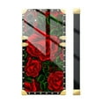 thumbnail image 3 of FKBRCL4U Compatible with Samsung Galaxy A15 Case, Vector Red Rose Green Leaf Luxury Golden Decoration for Girl Women Soft TPU Shockproof Protective Hard PC Back, 3 of 7