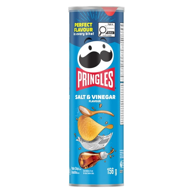 Pringles Salt & Vinegar Flavour Potato Chips 156 G