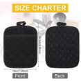 thumbnail image 2 of 4 Pieces Pot Holder Silicone Kitchen Heat Resistant Basic Coaster Potholder Oven Set Heat Resistant Potholders Kitchen Mitts Everyday with Pocket for Cooking Baking Supply, 2 of 7