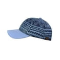 thumbnail image 3 of C.C Unisex Abstract Navajo Weaved Panel Adjustable Precurved Baseball Cap Hat, Blue, 3 of 4