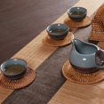 thumbnail image 4 of TidBay 6Pcs/Set Drink Coasters Set Round Tableware Placemat Dish Mat Rattan Weave Pad, 4 of 8