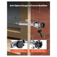 thumbnail image 3 of Frost-Free Sillcock 12 Inch, 1/2" PEX x 3/4" Hose Bibb, Lead-Free Brass Valve, Push-to-Connect, Outdoor Faucet for Home & Garden, 3 of 6