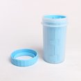 thumbnail image 1 of Limpiador de patas de perro, muy adecuado para caminar y viajar, con melena de silicona suave, limpieza de patas de perro, accesorios para perros, accesorios para perros de compañía (grande, azul), 1 of 5