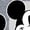 HEATHER GREY, variant on - Mickey & Friends - Mickey Mouse - Black & White Photo Grid - Women's Racerback Tank Top