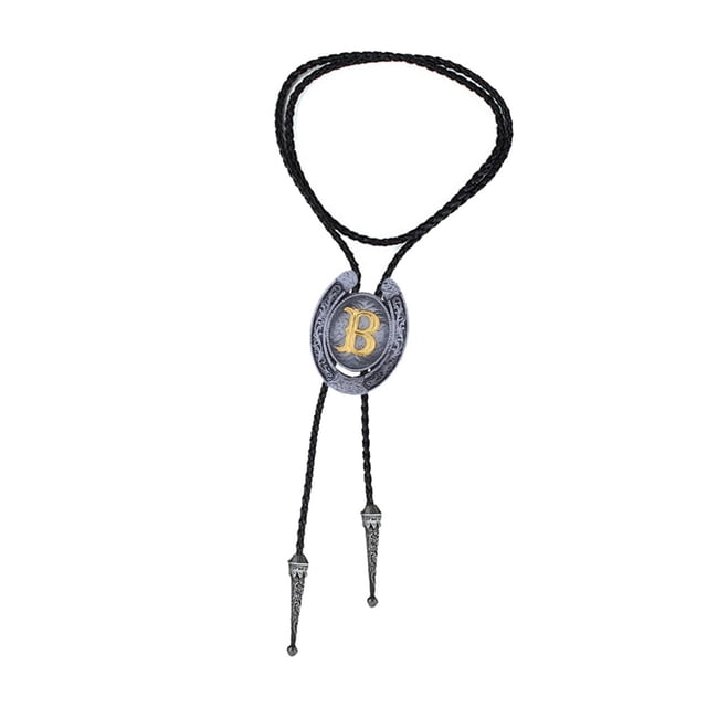 Bolo Tie Collar Carta Colgante Cadena Casual para sudaderas con capucha Zulema Corbata de vaquero