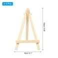 thumbnail image 2 of Uxcell 5.9" Wooden Art Easel Display Stand Portable Tripod Holder Canvas Frame for Drawing Painting Art Studio 4 Pcs, 2 of 6