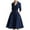 Dark Blue, variant on Women's Maxi Dress Long Sleeve V-Neck Waist Defining Solid Color Elegant Dress for Spring Fall Casual,Purple,XL