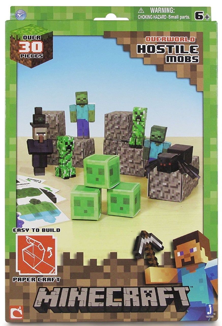 Minecraft Papercraft Animal Mobs Set (Over 30 Pieces) New – Toy