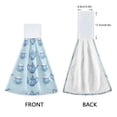 thumbnail image 3 of 2 Pcs Kettle and Tea Cup Kitchen Hand Towels with Hanging Loops Absorbent Soft Fast Drying Decor Bath Towels, 3 of 7