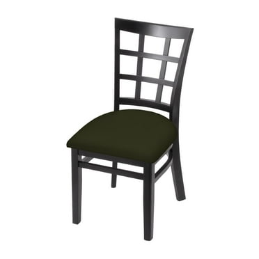 Holland Bar Stool 3130 18" Chair with Black Finish and Canter Pine Seat