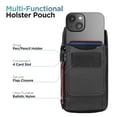 thumbnail image 2 of Encased iPhone Belt Clip Holster - Secure Fit Phone Pouch Holder for iPhone 15 / iPhone 15 Pro (Black), 2 of 7