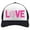 black/white, variant on Love Volleyball - Perfect Gift for Volleyball Fans / Player Trucker Hat Mesh Cap One Size navy/white