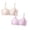 Pink 1PCS & Beige 1PCS, variant on CAIXIA 6 Pack Seamless Training Bras for Girls Soft First Bra, Adjustable Girls Cami Bra Longline Crop-Double-Layer Lined
