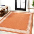 thumbnail image 2 of JONATHAN Y JONATHAN  Y Havana Classic Diamond Border Indoor/Outdoor Area Rug 5 X 8 - Orange/Cream, 2 of 5
